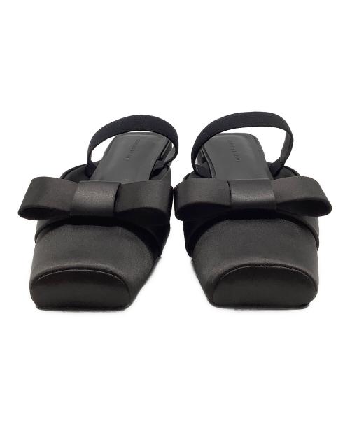 CHARLES & KEITH（チャールズアンドキース）CHARLES & KEITH (チャールズアンドキース) Brantley ブラントリー ボウ ミュール ブラック サイズ:39の古着・服飾アイテム