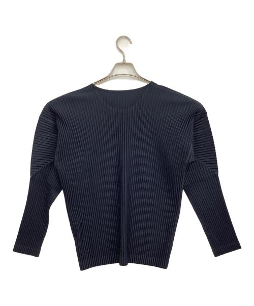HOMME PLISSE ISSEY MIYAKE（オム プリッセ イッセイ ミヤケ）HOMME PLISSE ISSEY MIYAKE (オム プリッセ イッセイ ミヤケ) 長袖カットソー ネイビー サイズ:2の古着・服飾アイテム