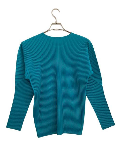 HOMME PLISSE ISSEY MIYAKE（オム プリッセ イッセイ ミヤケ）HOMME PLISSE ISSEY MIYAKE (オム プリッセ イッセイ ミヤケ) 長袖カットソー スカイブルー サイズ:3の古着・服飾アイテム
