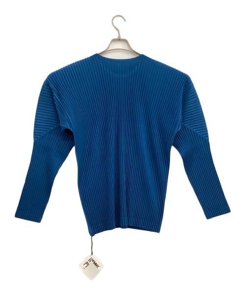 HOMME PLISSE ISSEY MIYAKE（オム プリッセ イッセイ ミヤケ）HOMME PLISSE ISSEY MIYAKE (オム プリッセ イッセイ ミヤケ) 長袖カットソー ブルー サイズ:3 未使用品の古着・服飾アイテム