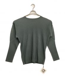 HOMME PLISSE ISSEY MIYAKE（オム プリッセ イッセイ ミヤケ）の古着「長袖カットソー」｜グレー