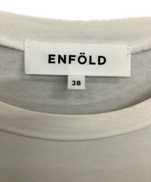 ENFOLD（エンフォルド）ENFOLD (エンフォルド) レイヤードワンピース ブラック×ホワイト サイズ:38の古着・服飾アイテム