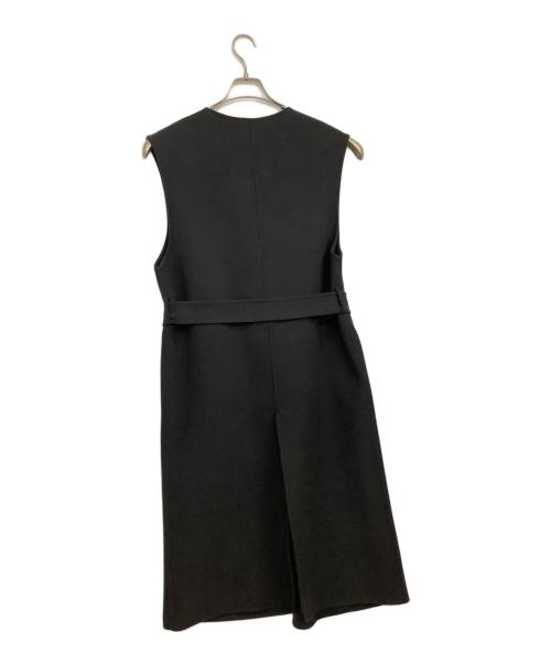 UNITED ARROWS（ユナイテッドアローズ）UNITED ARROWS (ユナイテッドアローズ) ノーカラーリバーベスト ブラック サイズ:36の古着・服飾アイテム