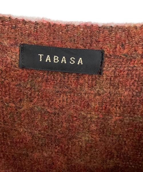 TABASA（タバサ）TABASA (タバサ) ストレッチモヘアポンチョ レッド サイズ:-の古着・服飾アイテム