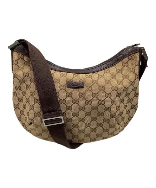 GUCCI（グッチ）GUCCI (グッチ) GG ショルダーバッグ ブラウンの古着・服飾アイテム