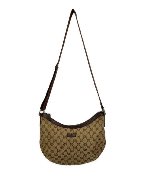 GUCCI（グッチ）GUCCI (グッチ) GG ショルダーバッグ ブラウンの古着・服飾アイテム