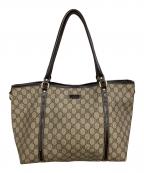 GUCCIグッチ）の古着「GGスプリーム トートバッグ」｜ベージュ