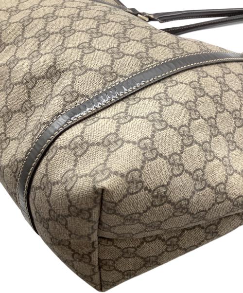 GUCCI（グッチ）GUCCI (グッチ) GGスプリーム トートバッグ ベージュの古着・服飾アイテム