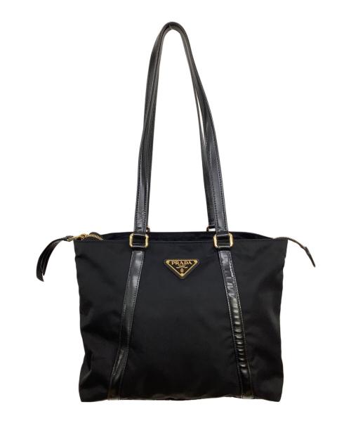 PRADA（プラダ）PRADA (プラダ) ナイロントートバッグ ブラックの古着・服飾アイテム