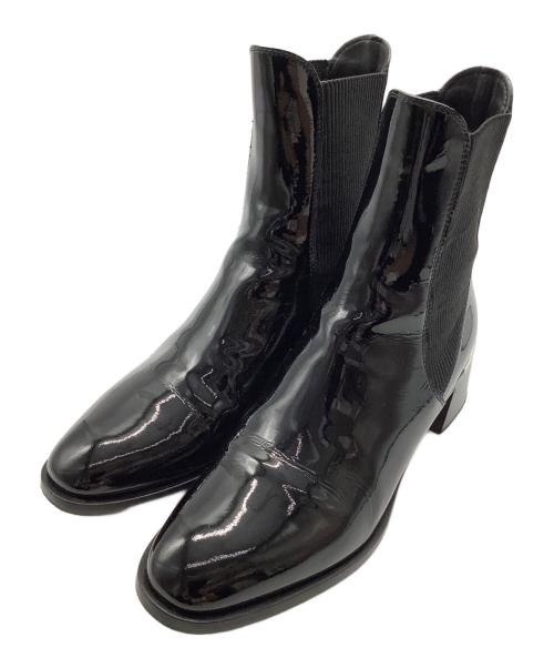 JIMMY CHOO（ジミーチュウ）JIMMY CHOO (ジミーチュウ) サイドゴアブーツ ブラック サイズ:39の古着・服飾アイテム