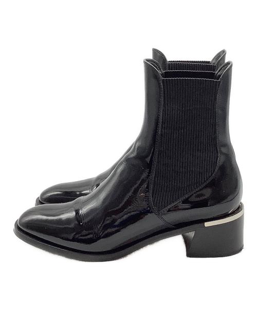 JIMMY CHOO（ジミーチュウ）JIMMY CHOO (ジミーチュウ) サイドゴアブーツ ブラック サイズ:39の古着・服飾アイテム