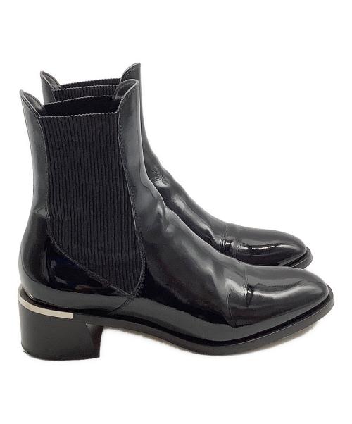 JIMMY CHOO（ジミーチュウ）JIMMY CHOO (ジミーチュウ) サイドゴアブーツ ブラック サイズ:39の古着・服飾アイテム