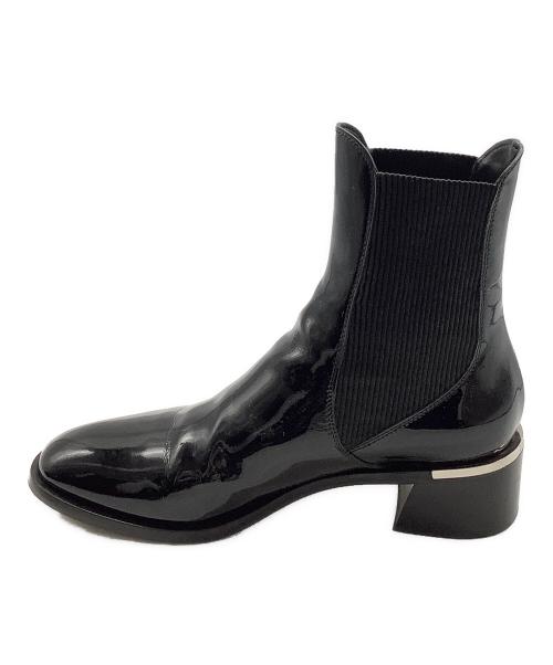 JIMMY CHOO（ジミーチュウ）JIMMY CHOO (ジミーチュウ) サイドゴアブーツ ブラック サイズ:39の古着・服飾アイテム