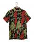 BODE（ボーディ）の古着「Vineyard Mesh Sleeve Shir」｜ブラック×グリーン