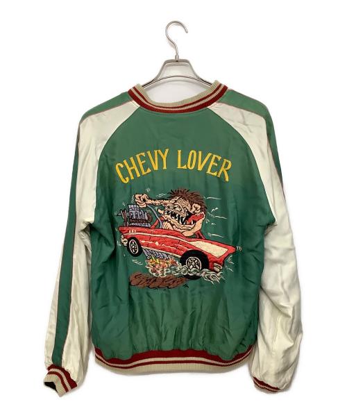TAILOR TOYO（テーラー東洋）TAILOR TOYO (テーラー東洋) TIGER HEAD×CHEVY LOVER エイジングモデル グリーン×ブラック サイズ: XLの古着・服飾アイテム
