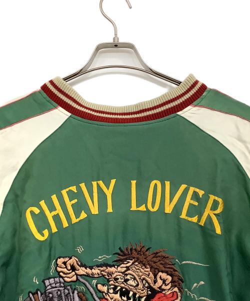 TAILOR TOYO（テーラー東洋）TAILOR TOYO (テーラー東洋) TIGER HEAD×CHEVY LOVER エイジングモデル グリーン×ブラック サイズ: XLの古着・服飾アイテム