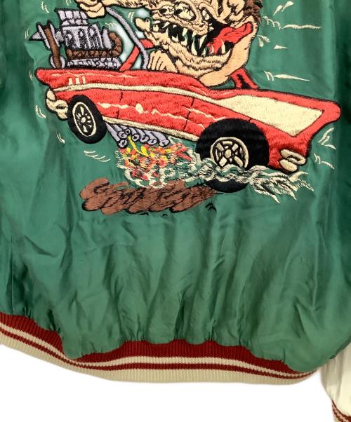 TAILOR TOYO（テーラー東洋）TAILOR TOYO (テーラー東洋) TIGER HEAD×CHEVY LOVER エイジングモデル グリーン×ブラック サイズ: XLの古着・服飾アイテム