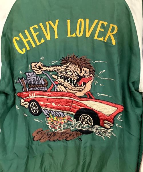TAILOR TOYO（テーラー東洋）TAILOR TOYO (テーラー東洋) TIGER HEAD×CHEVY LOVER エイジングモデル グリーン×ブラック サイズ: XLの古着・服飾アイテム