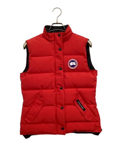 CANADA GOOSE（カナダグース）CANADA GOOSE (カナダグース) ダウンベスト レッド サイズ:Sの古着・服飾アイテム