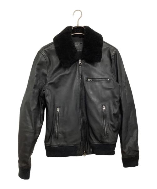REPLAY（リプレイ）REPLAY (リプレイ) レザージャケット ブラック サイズ:Lの古着・服飾アイテム