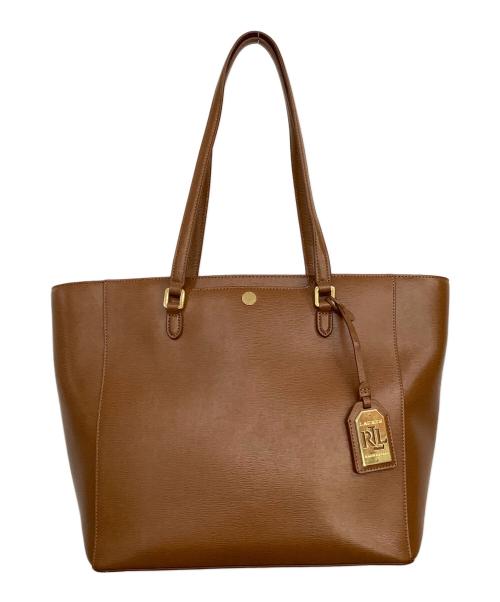 LAUREN RALPH LAUREN（ローレン ラルフ ローレン）LAUREN RALPH LAUREN (ローレン ラルフ ローレン) トートバッグ ブラウンの古着・服飾アイテム