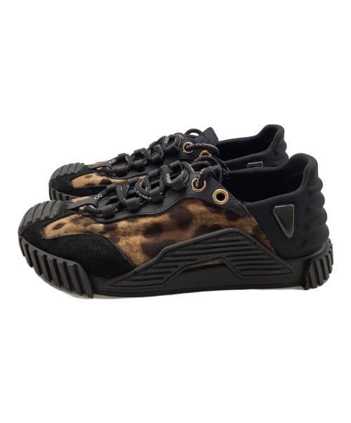 DOLCE & GABBANA（ドルチェ＆ガッバーナ）DOLCE & GABBANA (ドルチェ＆ガッバーナ) ローカットスニーカー ブラック×ブラウン サイズ:37の古着・服飾アイテム