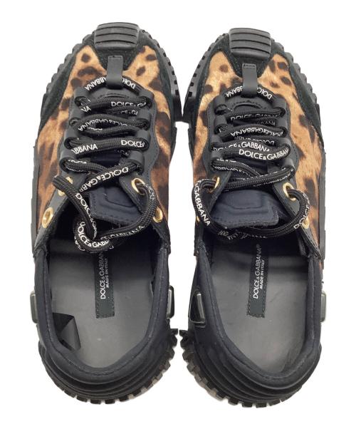 DOLCE & GABBANA（ドルチェ＆ガッバーナ）DOLCE & GABBANA (ドルチェ＆ガッバーナ) ローカットスニーカー ブラック×ブラウン サイズ:37の古着・服飾アイテム