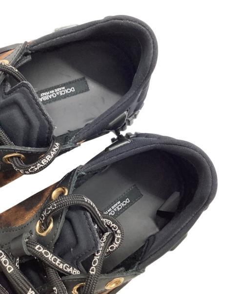 DOLCE & GABBANA（ドルチェ＆ガッバーナ）DOLCE & GABBANA (ドルチェ＆ガッバーナ) ローカットスニーカー ブラック×ブラウン サイズ:37の古着・服飾アイテム