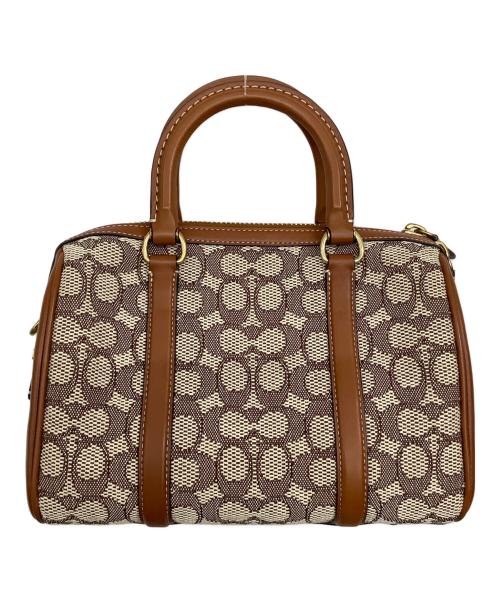 COACH（コーチ）COACH (コーチ) ルビー サッチェル25 ブラウン×ベージュの古着・服飾アイテム