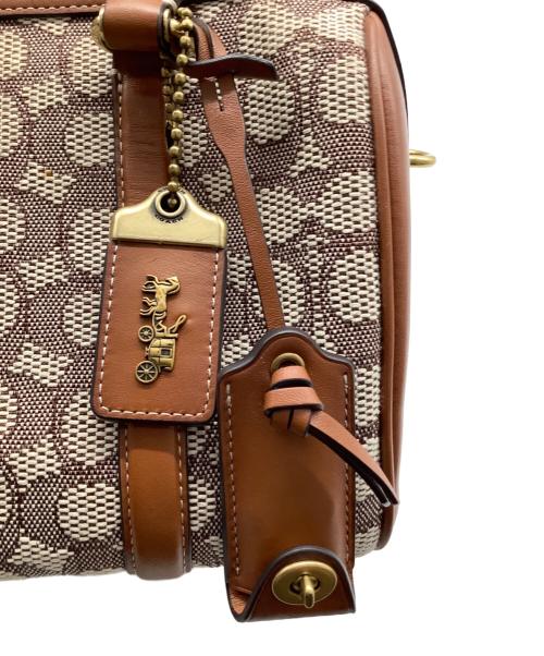 COACH（コーチ）COACH (コーチ) ルビー サッチェル25 ブラウン×ベージュの古着・服飾アイテム