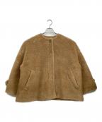 MACKINTOSH LONDONマッキントッシュ ロンドン）の古着「ノーカラーボアジャケット」｜ベージュ