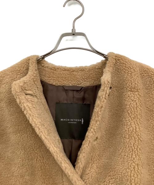 MACKINTOSH LONDON（マッキントッシュ ロンドン）MACKINTOSH LONDON (マッキントッシュ ロンドン) ノーカラーボアジャケット ベージュ サイズ:38の古着・服飾アイテム