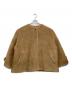 MACKINTOSH LONDON（マッキントッシュ ロンドン）の古着「ノーカラーボアジャケット」｜ベージュ