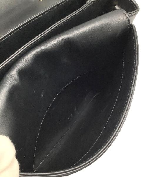 BVLGARI（ブルガリ）BVLGARI (ブルガリ) セルペンティヴァイパー トップハンドルバッグ ブラック×ブルーの古着・服飾アイテム