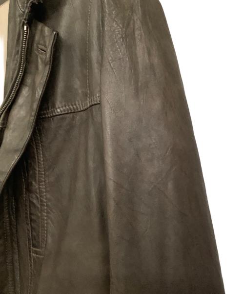 HUGO BOSS（ヒューゴ ボス）HUGO BOSS (ヒューゴ ボス) ラムレザージャケット ブラウン サイズ:50の古着・服飾アイテム