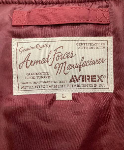 AVIREX（アヴィレックス）AVIREX (アヴィレックス) MA-1ジャケット レッド サイズ:Lの古着・服飾アイテム