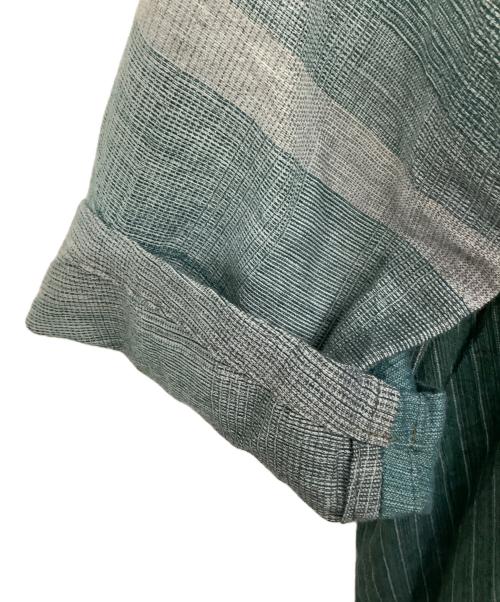 tamaki niime（タマキ ニイメ）tamaki niime (タマキ ニイメ) 長袖ワンピース グリーン×ホワイト サイズ:-の古着・服飾アイテム
