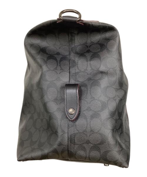 COACH（コーチ）COACH (コーチ) シグネチャー ボストンバッグ ブラックの古着・服飾アイテム