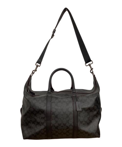 COACH（コーチ）COACH (コーチ) シグネチャー ボストンバッグ ブラックの古着・服飾アイテム
