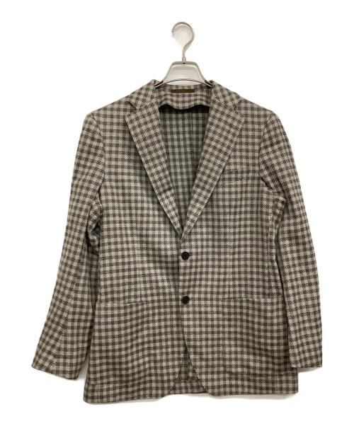 Pilgrim（ピルグリム）Pilgrim (ピルグリム) TOMORROW LAND (トゥモローランド) テーラードジャケット ベージュ サイズ:48の古着・服飾アイテム