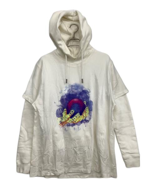 OFFWHITE（オフホワイト）OFFWHITE (オフホワイト) プルオーバーパーカー ホワイト サイズ:Sの古着・服飾アイテム