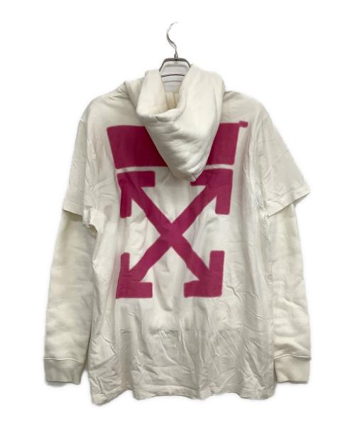 OFFWHITE（オフホワイト）OFFWHITE (オフホワイト) プルオーバーパーカー ホワイト サイズ:Sの古着・服飾アイテム