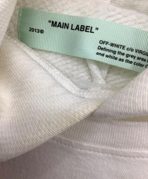 OFFWHITE（オフホワイト）OFFWHITE (オフホワイト) プルオーバーパーカー ホワイト サイズ:Sの古着・服飾アイテム