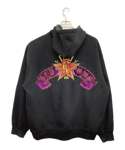 SUPREME（シュプリーム）SUPREME (シュプリーム) Crest Zip Up Hooded Sweatshirt ブラック サイズ:XLの古着・服飾アイテム