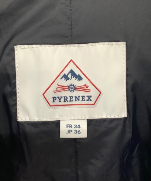Pyrenex（ピレネックス）Pyrenex (ピレネックス) ボルドー ステッチレス ラクーンファー ダウンジャケット ネイビー サイズ:36の古着・服飾アイテム
