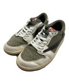 NIKE×Travis Scottナイキ×トラヴィススコット）の古着「AIR JORDAN 1 LOW OG SP（エアジョーダン1）」｜カーキ×ホワイト