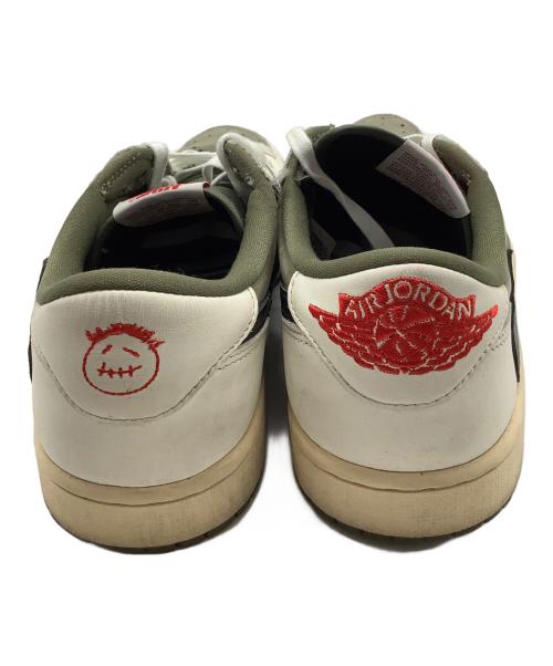 NIKE（ナイキ）NIKE (ナイキ) Travis Scott (トラヴィススコット) AIR JORDAN 1 LOW OG SP（エアジョーダン1） カーキ×ホワイト サイズ:US9の古着・服飾アイテム