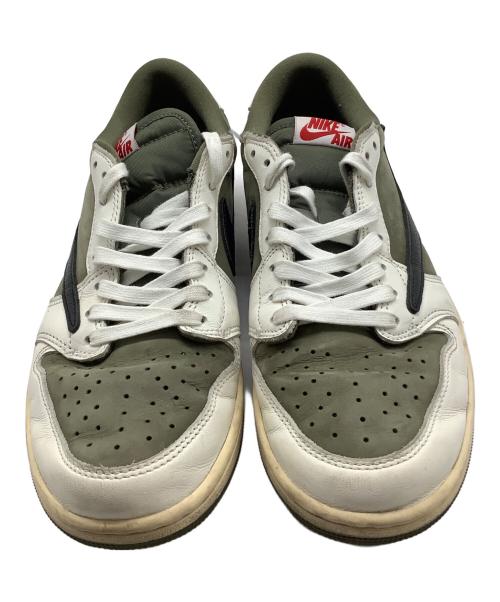 NIKE（ナイキ）NIKE (ナイキ) Travis Scott (トラヴィススコット) AIR JORDAN 1 LOW OG SP（エアジョーダン1） カーキ×ホワイト サイズ:US9の古着・服飾アイテム
