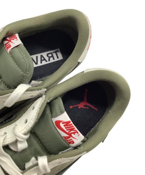 NIKE（ナイキ）NIKE (ナイキ) Travis Scott (トラヴィススコット) AIR JORDAN 1 LOW OG SP（エアジョーダン1） カーキ×ホワイト サイズ:US9の古着・服飾アイテム