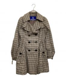 BURBERRY BLUE LABEL（バーバリー ブルー レーベル）の古着「トレンチコート」｜グレー×ライトピンク